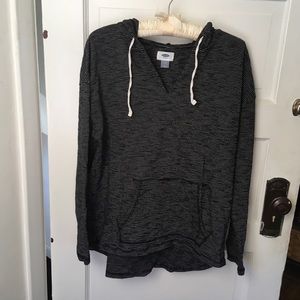 Old Navy Striped Hooded Top M EUC